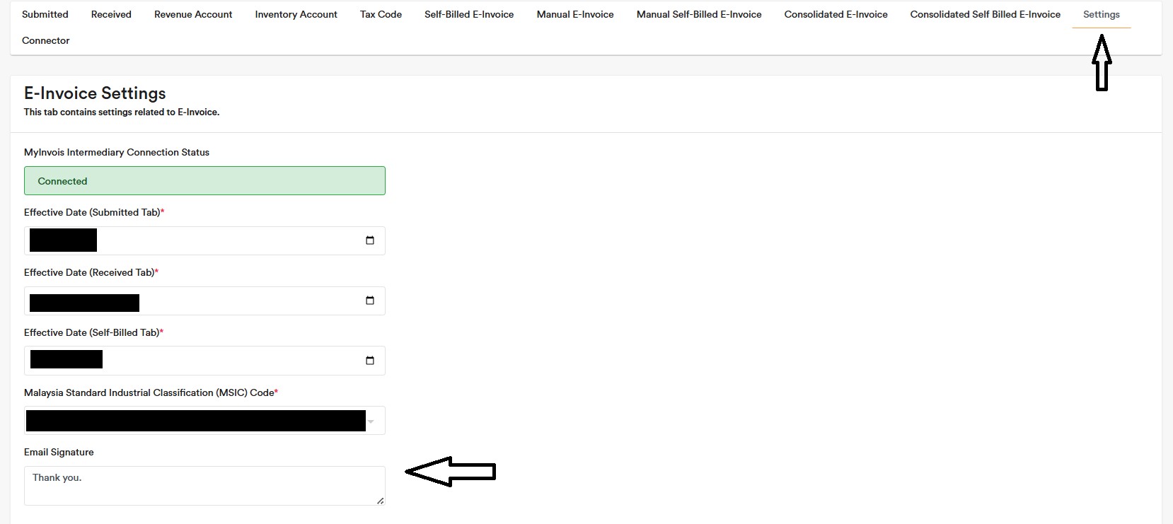 Customise The E-Invoice Email To Customers