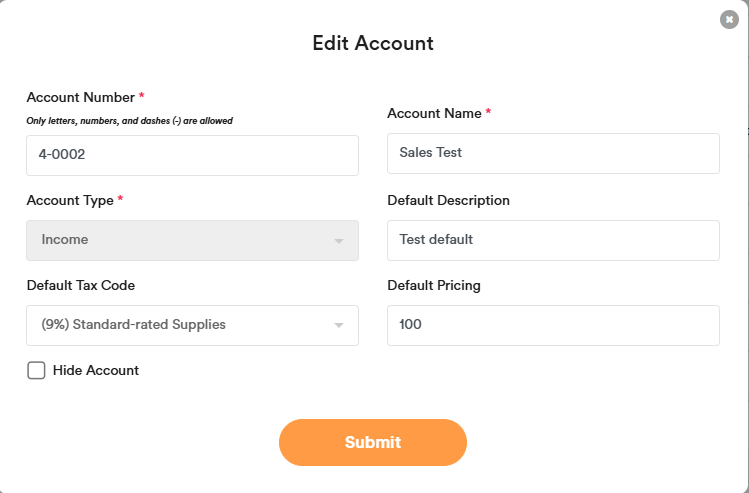 Default Tax Code And Pricing Settings - Sales Default Tax Code And Pricing Settings Sales