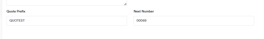 Prefix Number Settings Prefix Number Settings