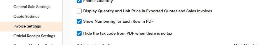Tax Invoice Settings 3 Tax Invoice Settings 3