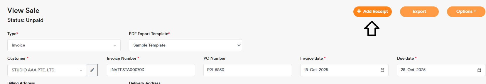 Sales Receipt Recording 2 Sales Receipt Recording 2