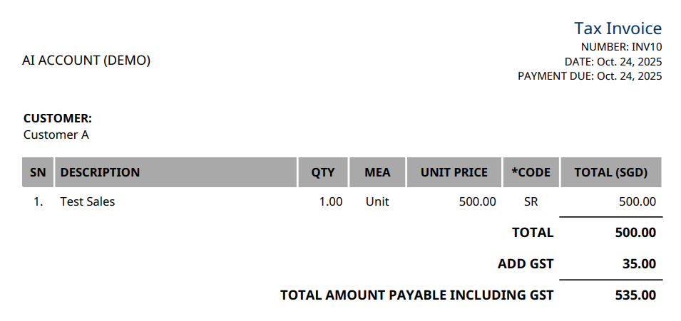 Tax Invoice Wording And Column Width Adjustment 4 Tax Invoice Wording And Column Width Adjustment 4
