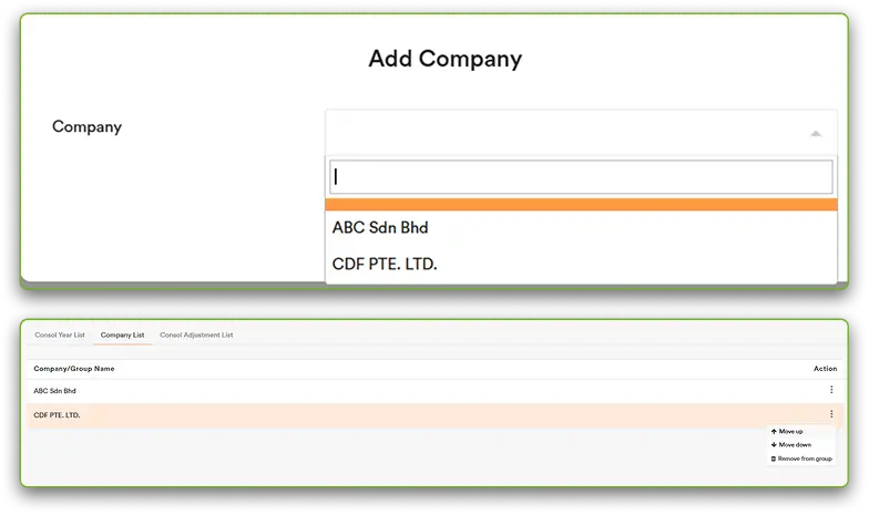 Add Companies to the Group