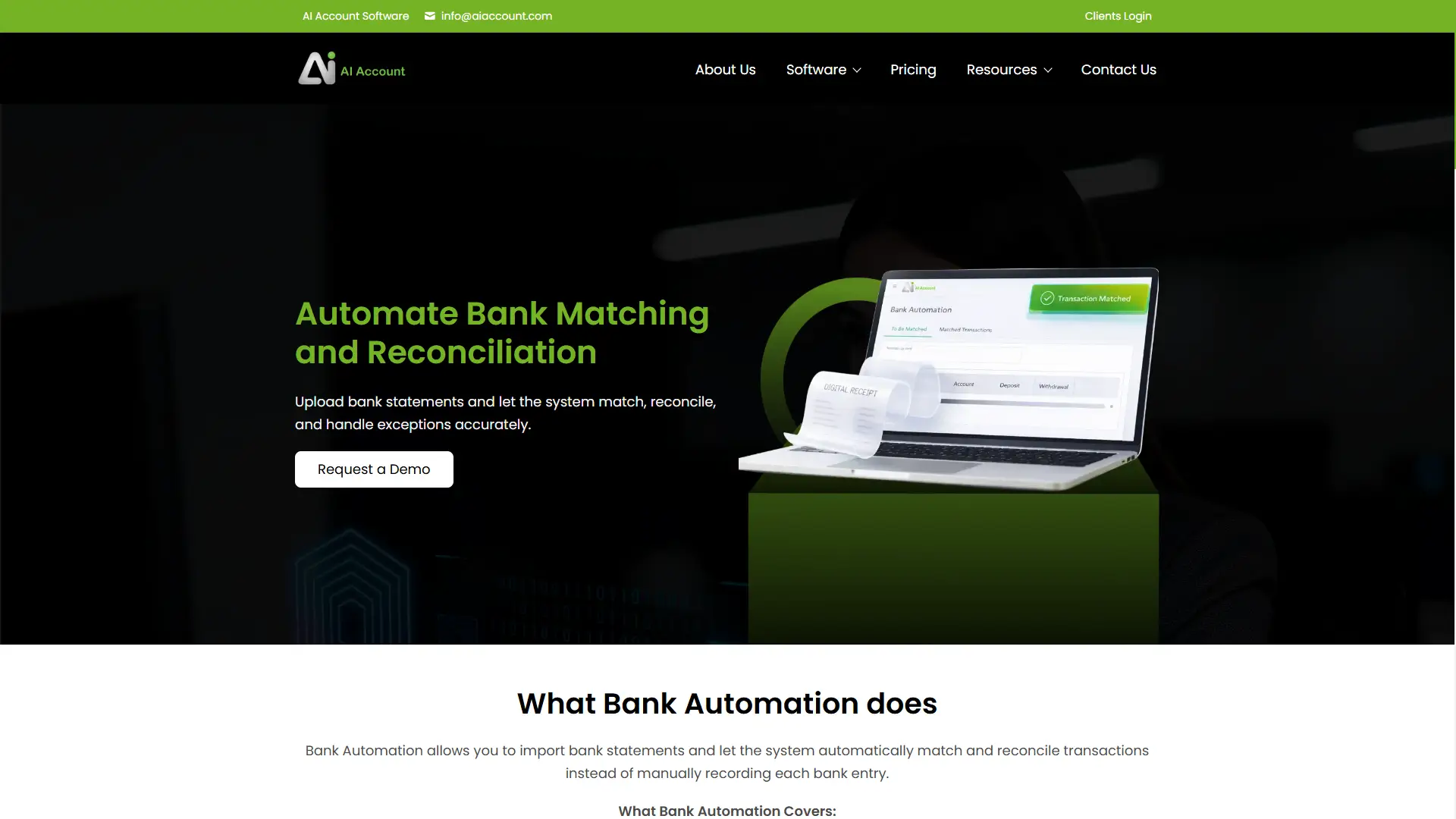 Automate Bank Matching & Reconciliation | AI Account