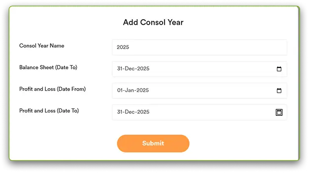 Create a Consolidation Year