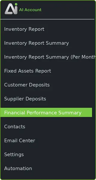 Financial Performance Summary