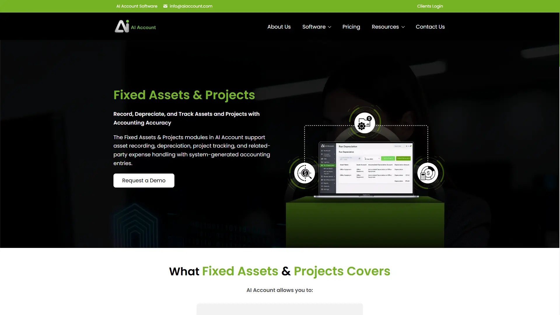 Fixed Asset & Project Cost Management | AI Account