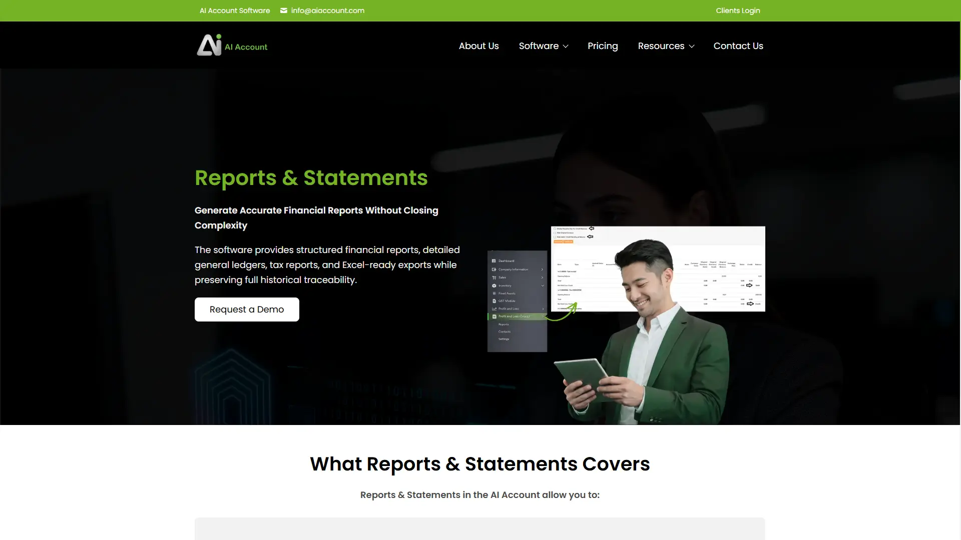 Reports & Statements - AI Account