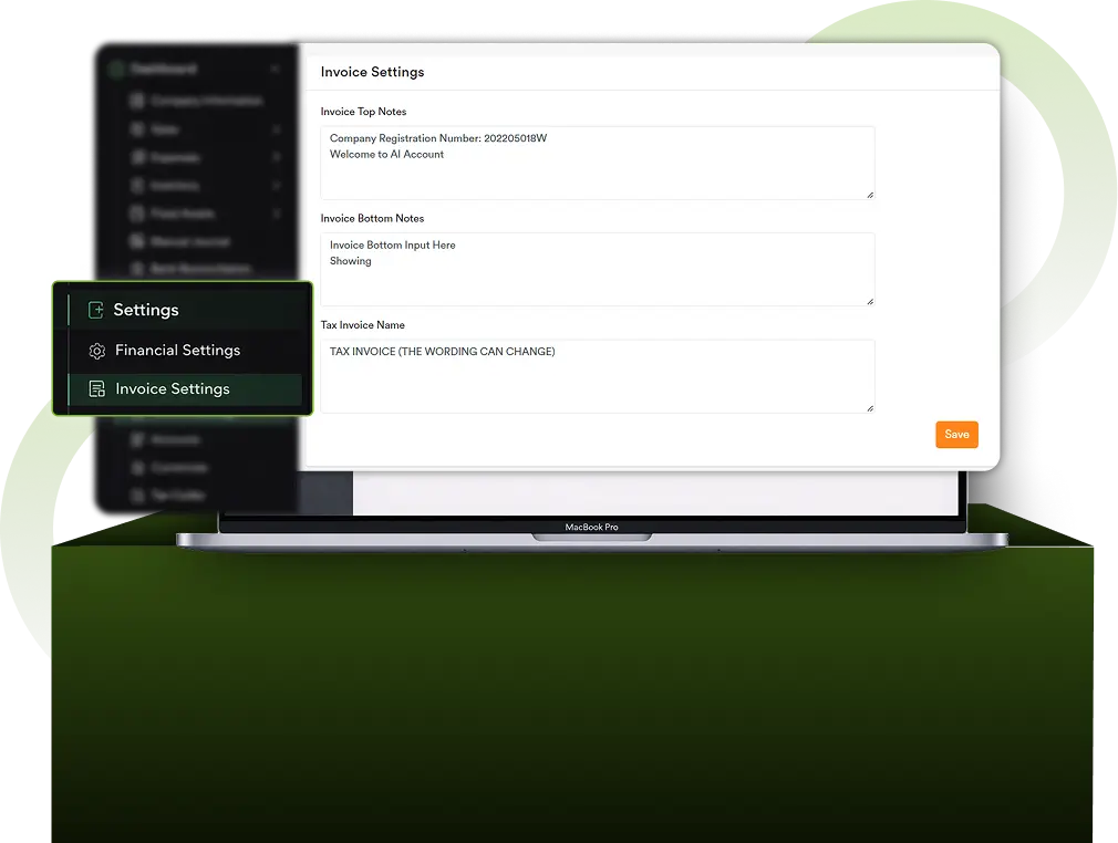 Document & Invoice Settings