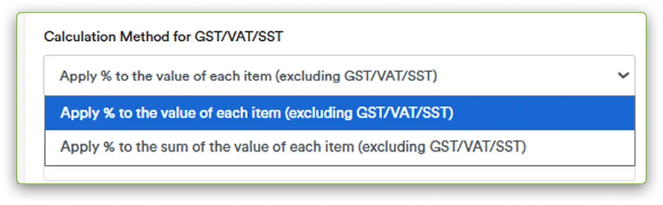 GST Calculation Method