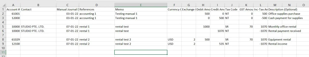 Import-of-Manual-Journal-2