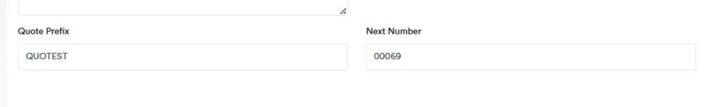 Prefix-Number-Settings